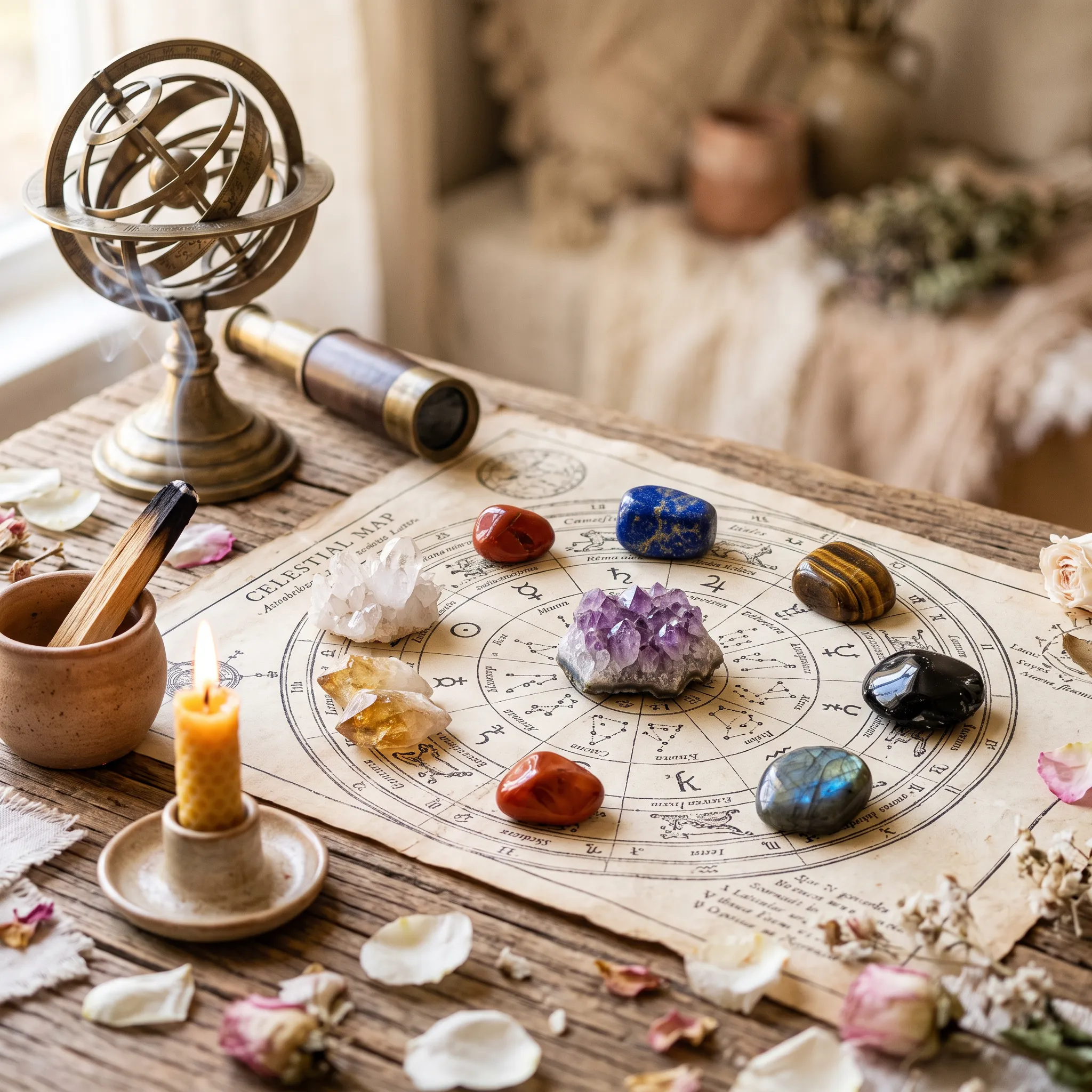 Cristales y astrología